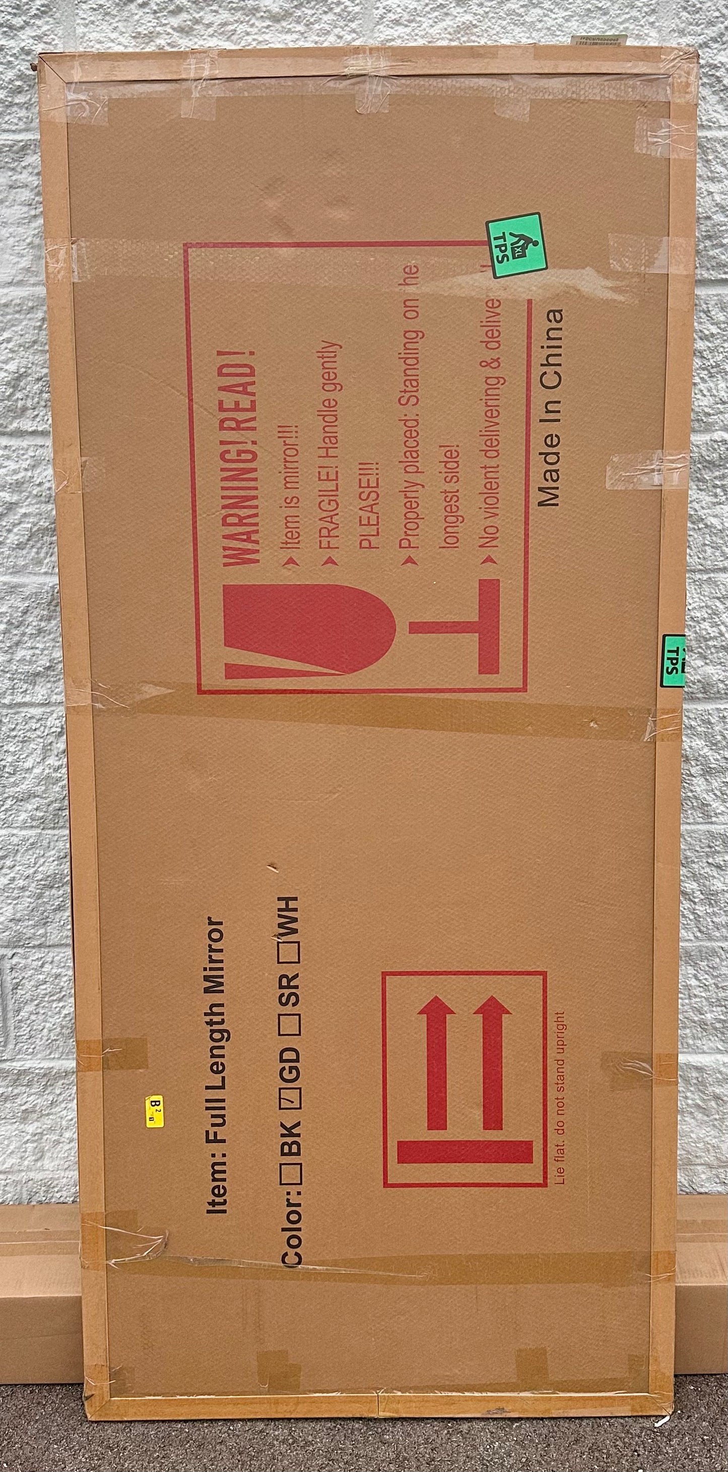 Full Length Mirror, 76"x34" Oversized Gold Arched Mirror for Bedroom, Living Room, Aluminum Frame, Gold (M402)