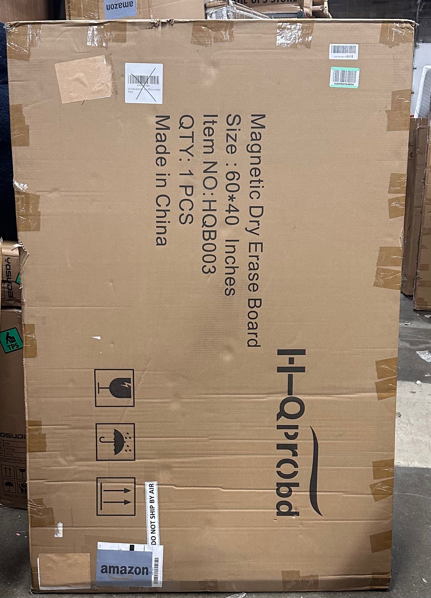 H-Qprobd Dry Erase Board for Wall 60"x40" Aluminum Presentation Magnetic Whiteboard with Long Pen Tray, Wall-Mounted White Board for School, Office and Home (O479)