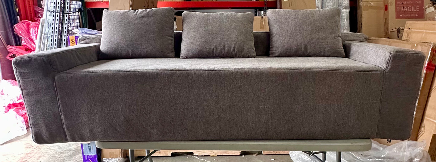 New - Modern Couch Grey 84”x24”x34” (L822)