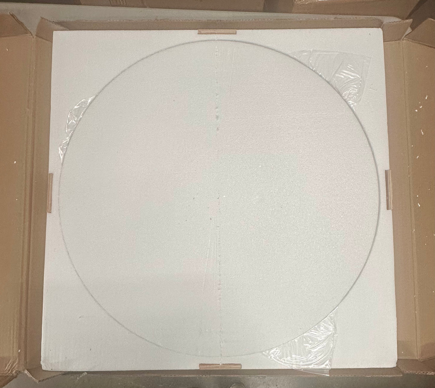 32 Inch Round LED Bathroom Mirror, Backlit Anti-Fog Wall Mounted Lighted Bathroom Vanity Mirror, 3 Colors, Dimmable with Touch Switch (B1059)