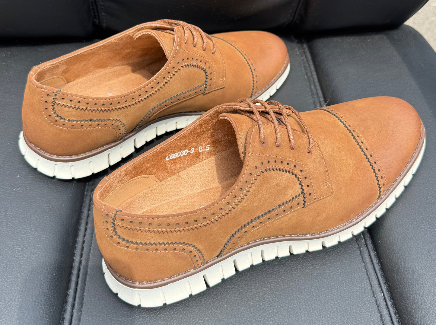 Men’s Oxford Dress Shoes Brown Size 8.5