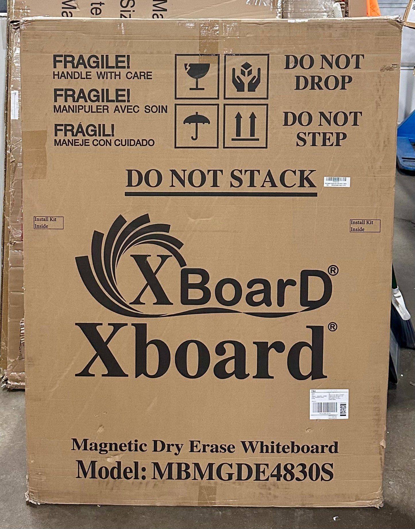 XBoard Magnetic Dry Erase Whiteboard 48 x 36 Inch, Premium White Board for Wall with Marker Tray, Silver Aluminum Frame, Presentation Board for Home Office Classroom (O507)