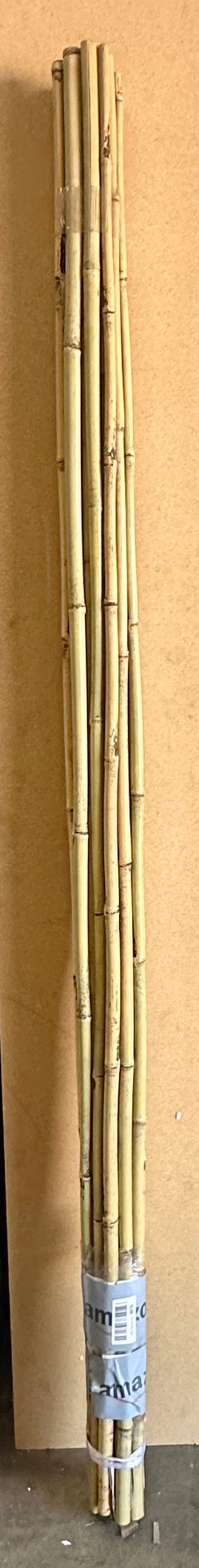 15pcs 3/4" Thick Heavy Duty Bamboo Stakes, 7FT Plant Stakes, Natural Garden Stakes for Tomato, Bean, Flowers, Trees, Potted and Climbing Plant Support (G820)