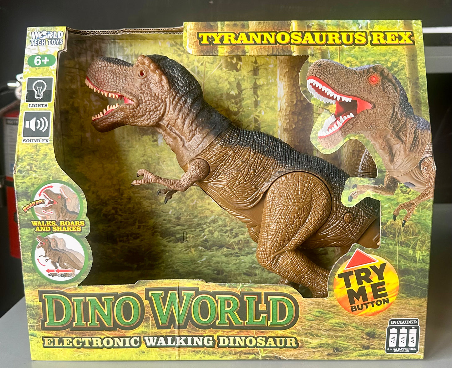 World Tech Toys Dino World T-Rex Electric Walking Dinosaur