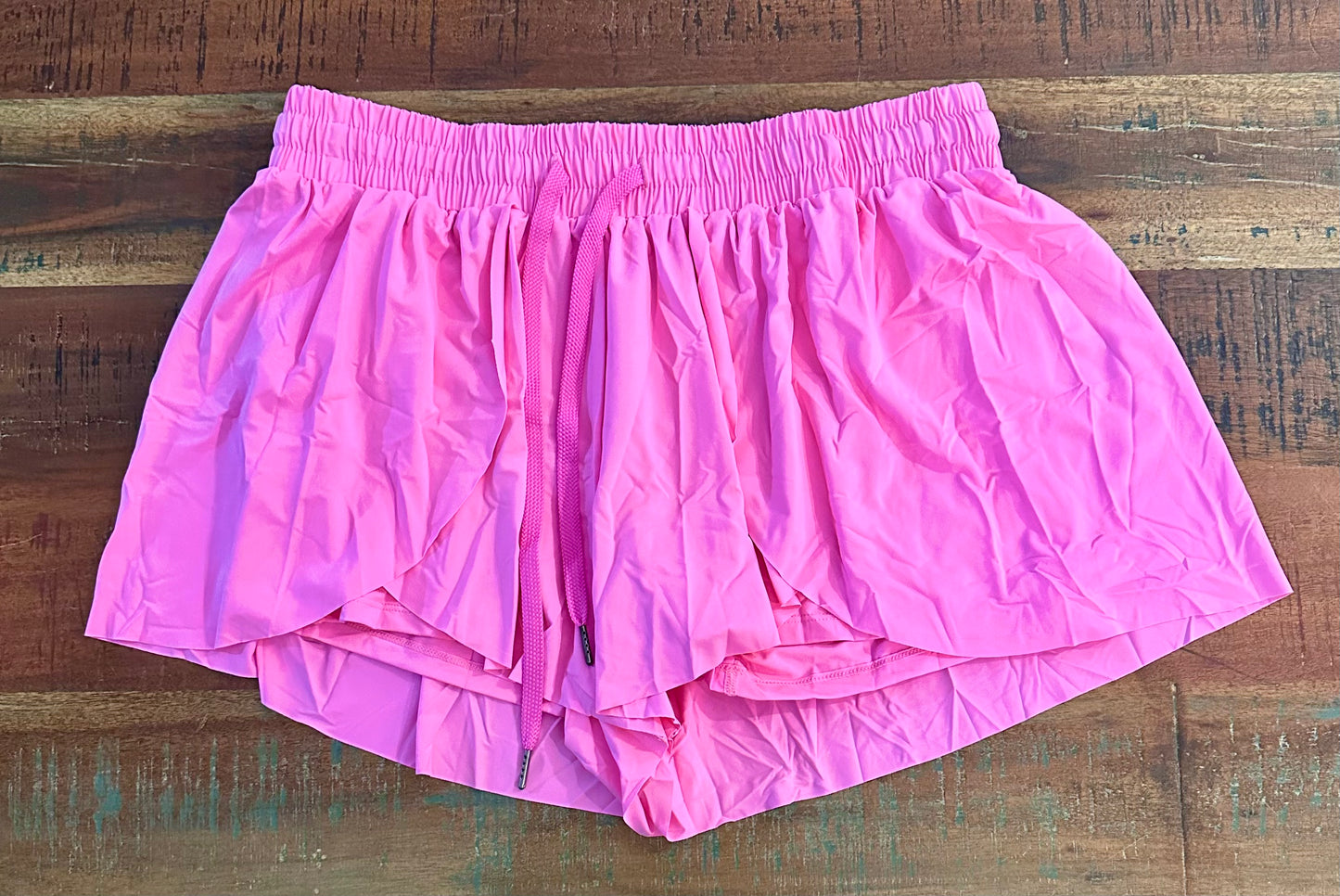 Flowy Women’s Athletic Shorts, High Waist Skort Skirt with Hidden Pockets (Size XL)