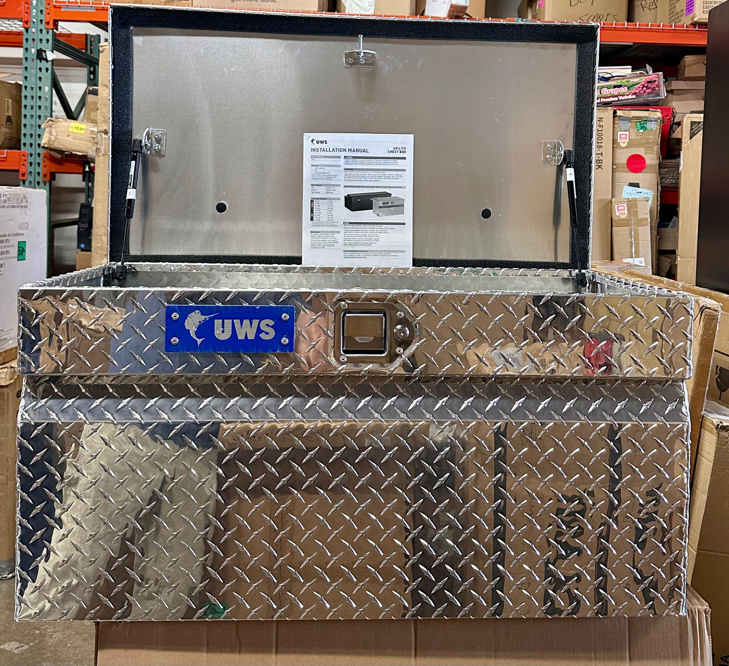UWS Bright Aluminum 36" Utility Chest Box Model TBC-36 (G837)