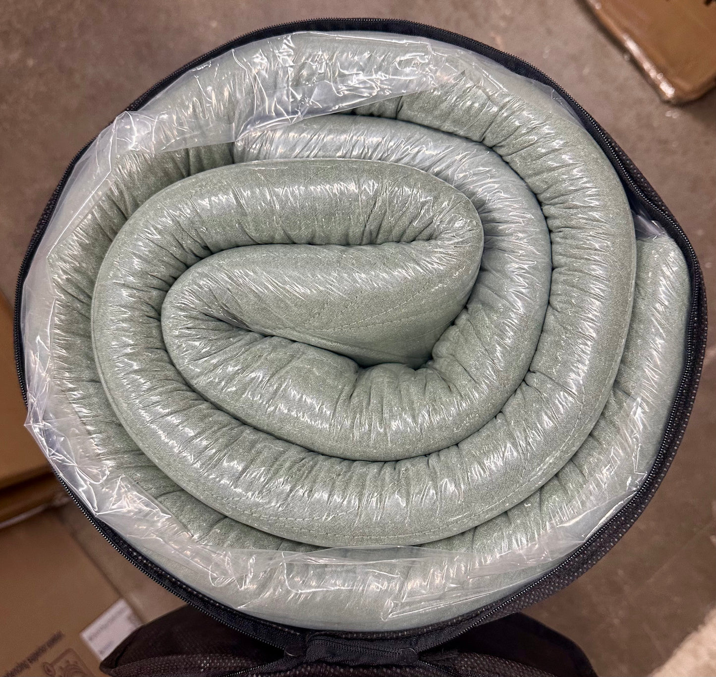 ZonLi Queen Size Japanese Floor Mattress, Futon Mattress, Thick Roll Up Tatami Mat w/ 100% Cotton Washable Cover, Portable & Foldable Tatami Mattress for Sleeping, Dormitory, Green (B1111)