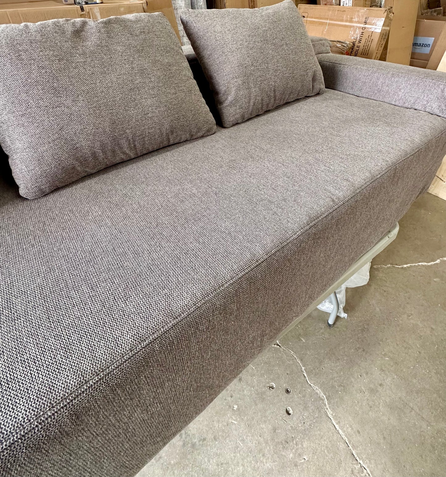 New - Modern Couch Grey 84”x24”x34” (L822)