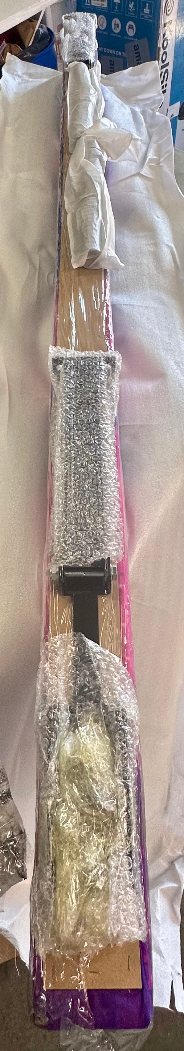 Adjustable Balance Beam 8 ft Gymnastic Beam Adjustable Height for Kids of All Gymnastic Levels, Gymnastic Training Beam for Home and Club Use (W468)
