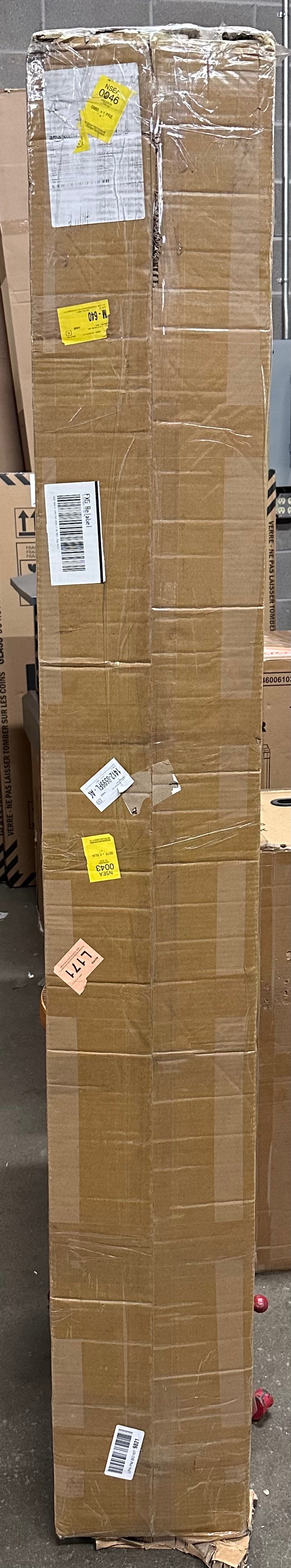 6 Pack 6ft 1.5 "x 5.5" Vinyl Fence Rail, White PVC Panel Parts, Vinyl Fence for Ranch, Yard, Warehouse (Total Length 36 Ft) (G988)