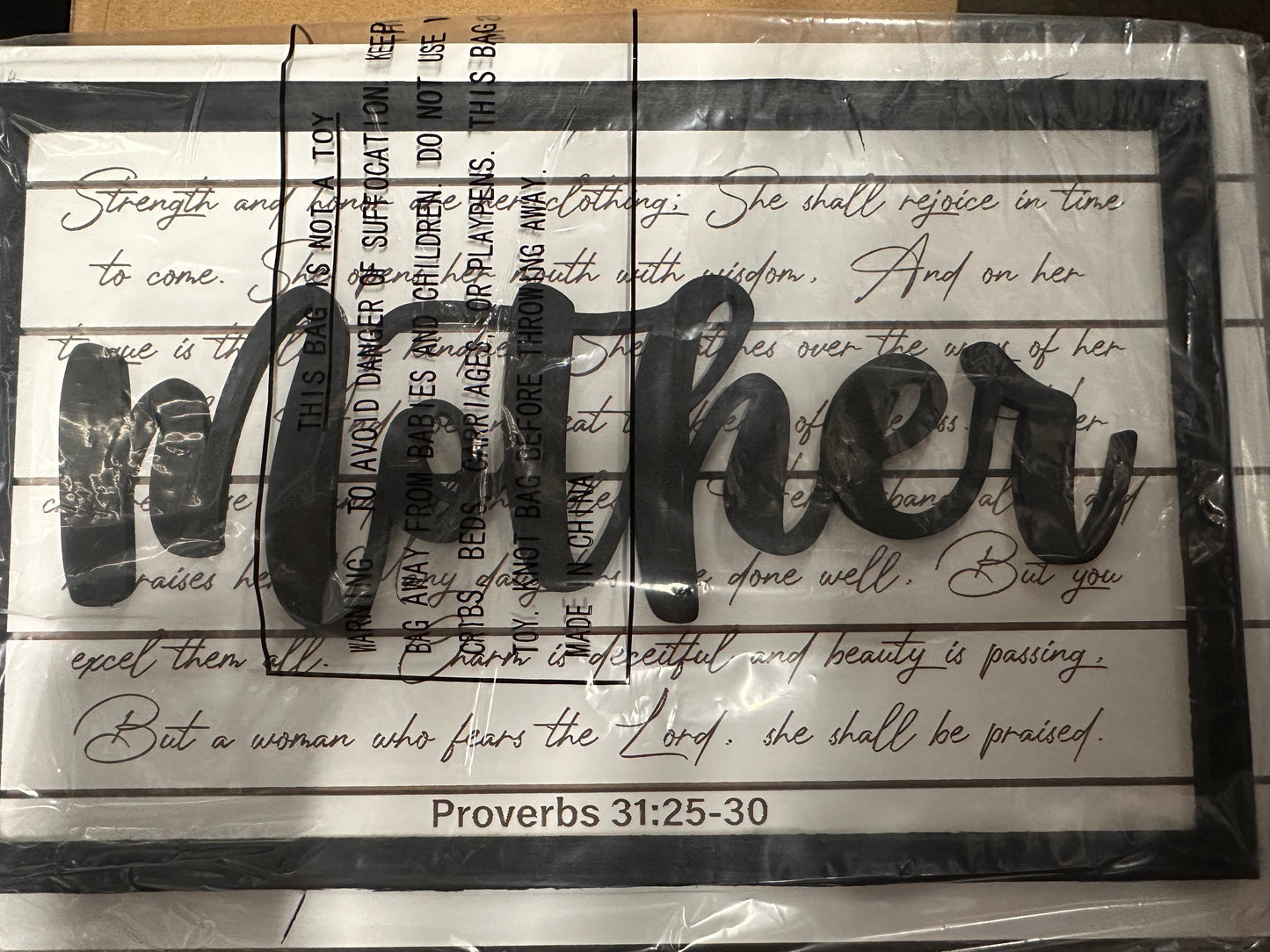 Christian Gift for Mom Mother Birthday, Religious Christmas Gifts for Mom, Faith Based Gifts Gifts for Mom, Catholic Gift for Mom for Mother's Day, Bible Verse Proverbs 31:25 Scripture