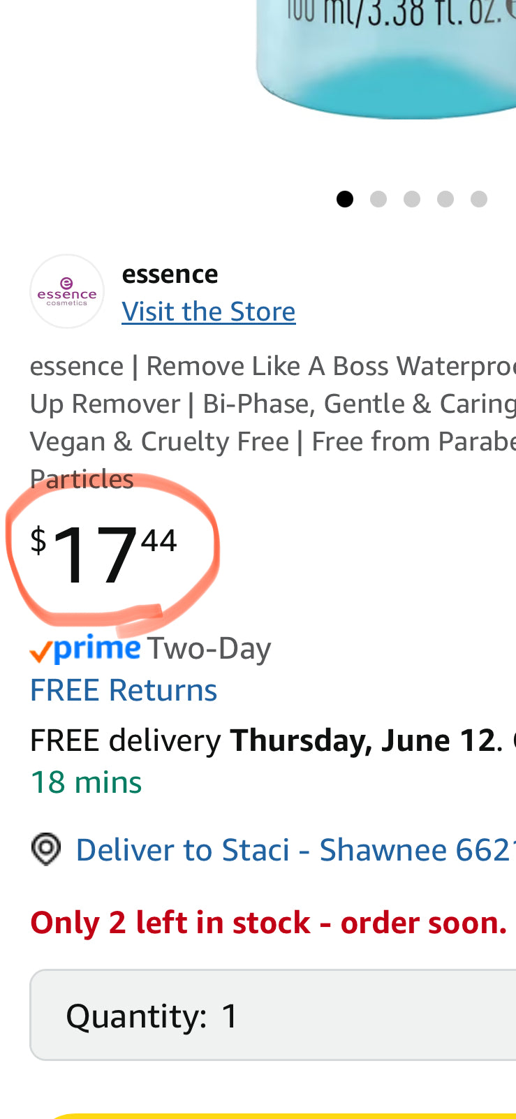essence | Remove Like A Boss Waterproof Eye & Face Make-Up Remover | Bi-Phase, Gentle & Caring, Easy to Remove | Vegan & Cruelty Free | Free from Parabens, & Microplastic Particles