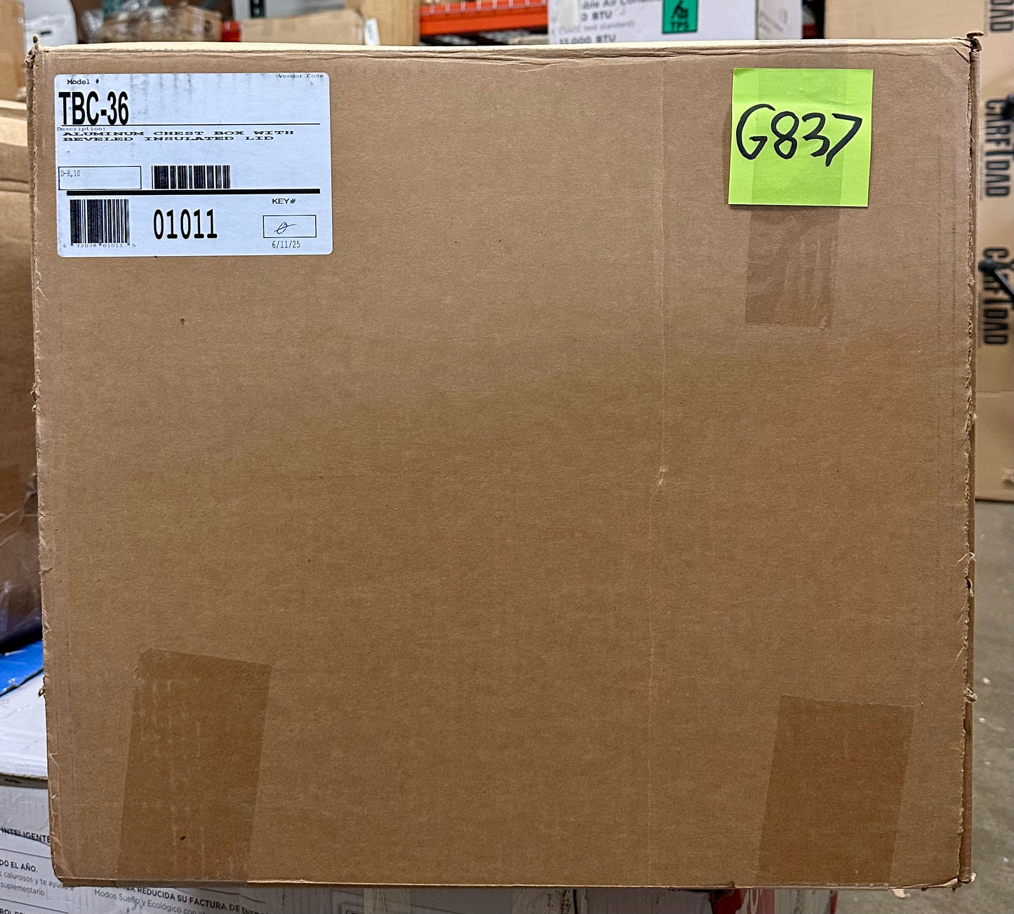 UWS Bright Aluminum 36" Utility Chest Box Model TBC-36 (G837)