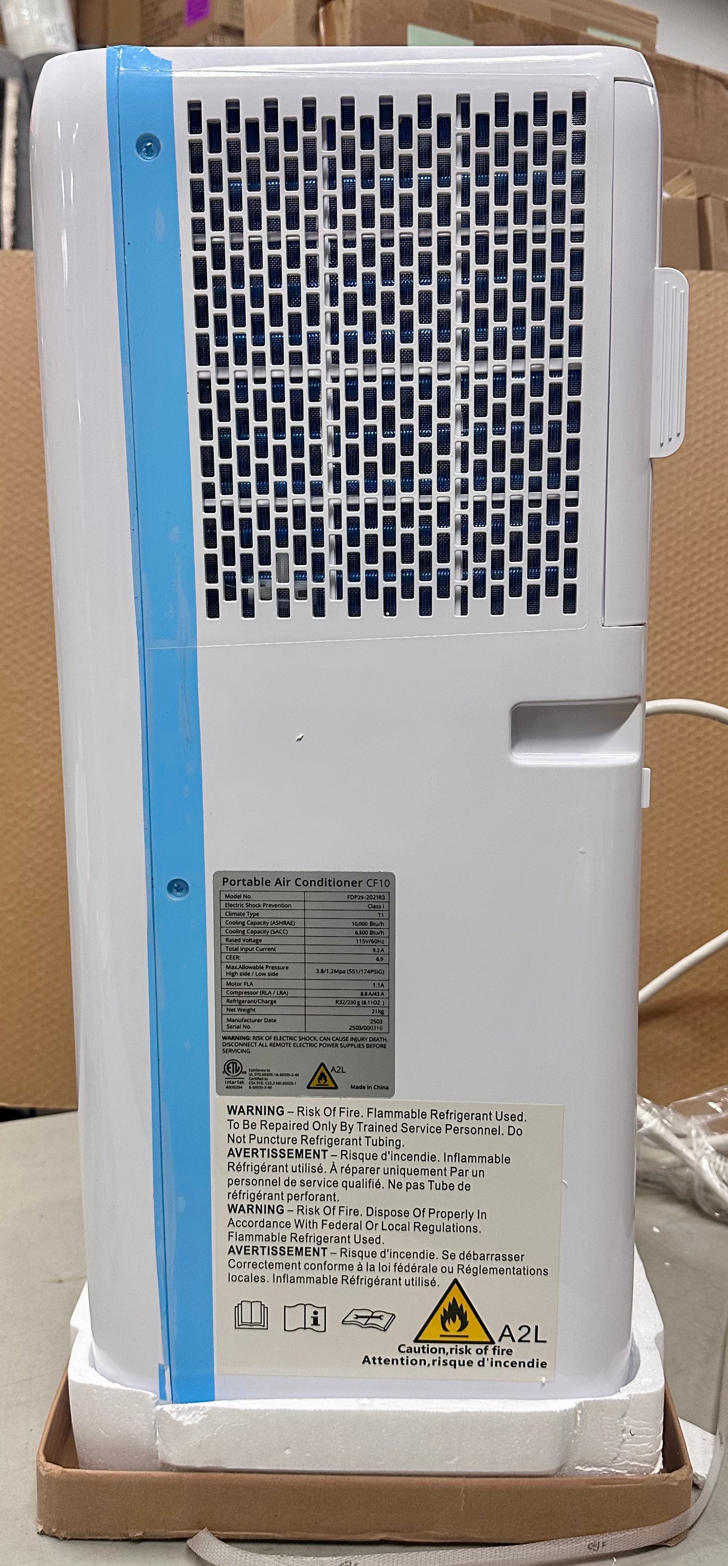 GarveeHome 10000 BTU Portable Air Conditioner, Quiet and Energy Efficient Portable AC Unit with Fan, Dehumidifier, Remote, 24Hour Timer, Cools Spaces up to 450 Sq.Ft for Home, Office, Bedroom (R706)