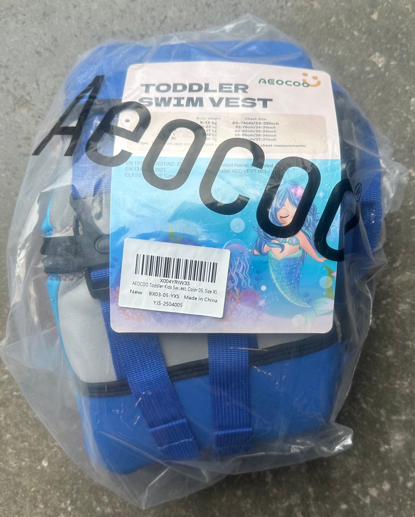 Toddler Swim Vest for 20-30 Pounds, Kids Pool Floaties Vest 2-4 Year Old, Puddle Swim Jumper Buoyancy Jacket, Boys, Girls, Niños
