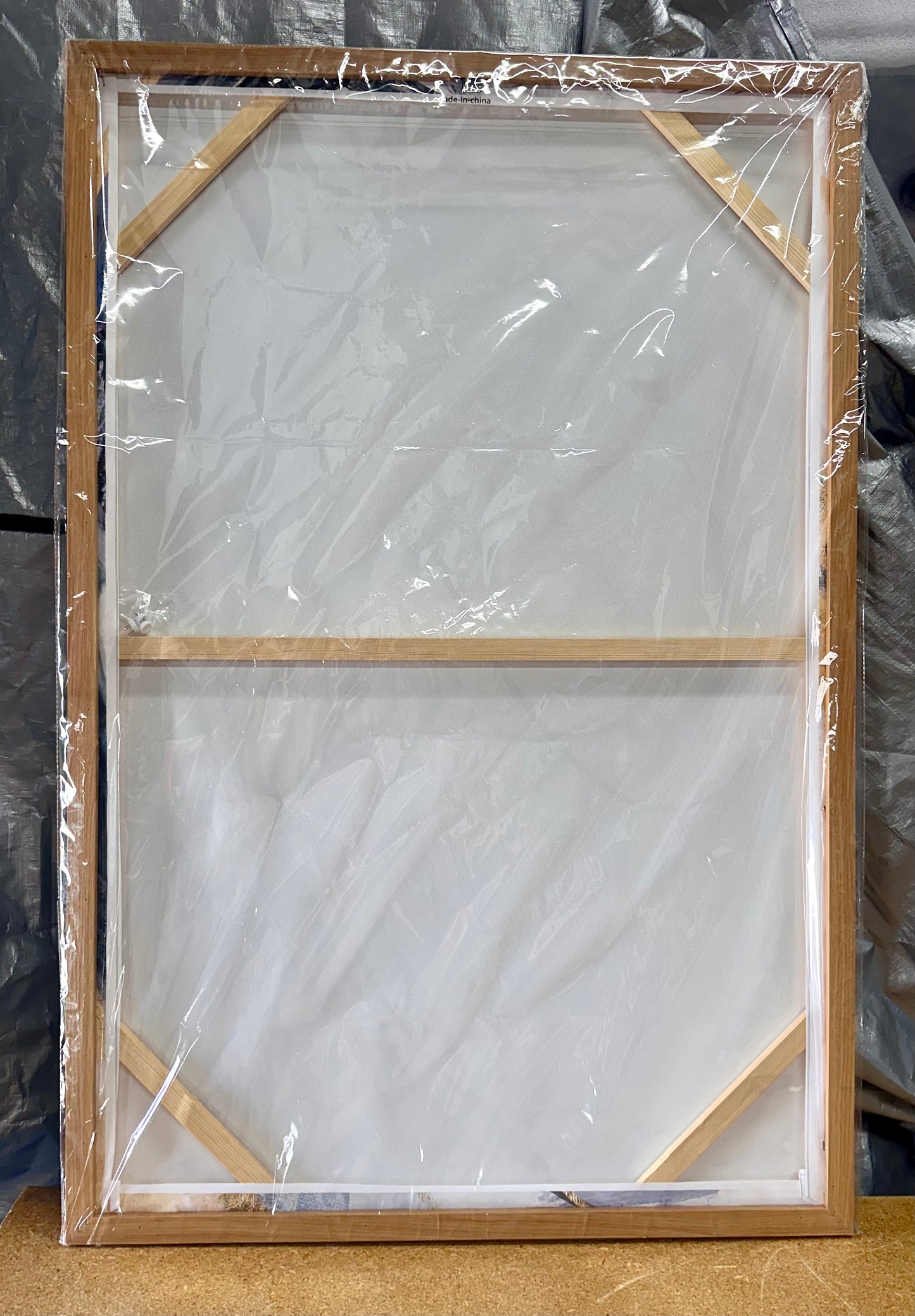 New - Framed Canvas Abstract Artwork 32”x 48” (L873)