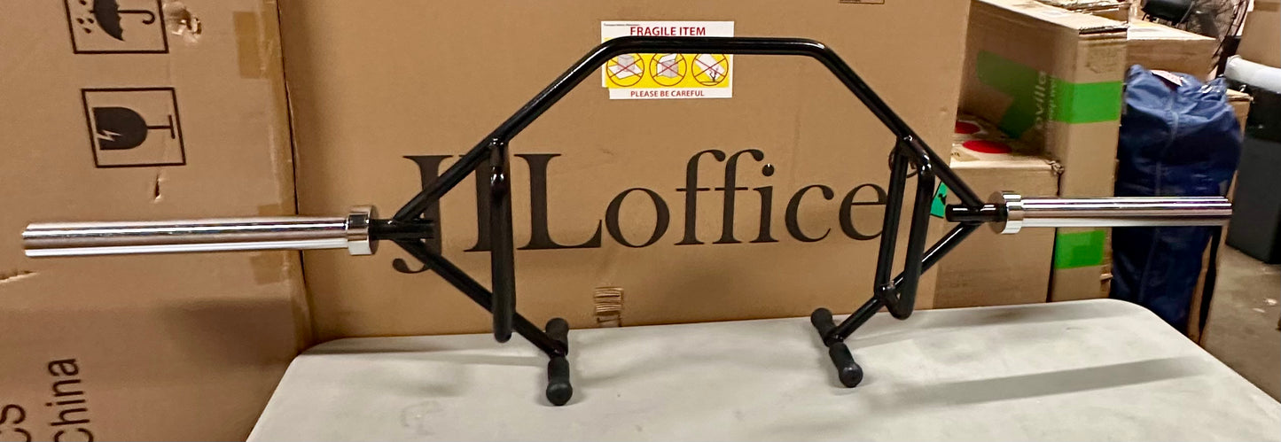 Olympic 2-Inch Hex Weight Lifting Trap Bar with Long and Rotating Sleeves, 500-Pound Capacity, Open and Close Design (W490)