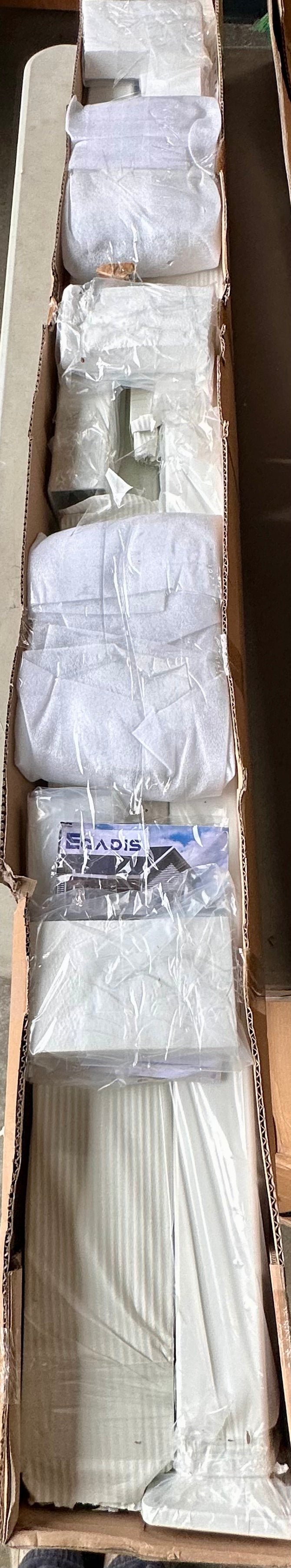 2 Pack 36 in. H x 6 ft. W Porch and Deck Railing Kit, Aluminum Railling Kit, White Outdoor Textured Powder-Coat Finish Rail System for Decks, Porches & Balconies (2 Post, 2 Panel) (G879)