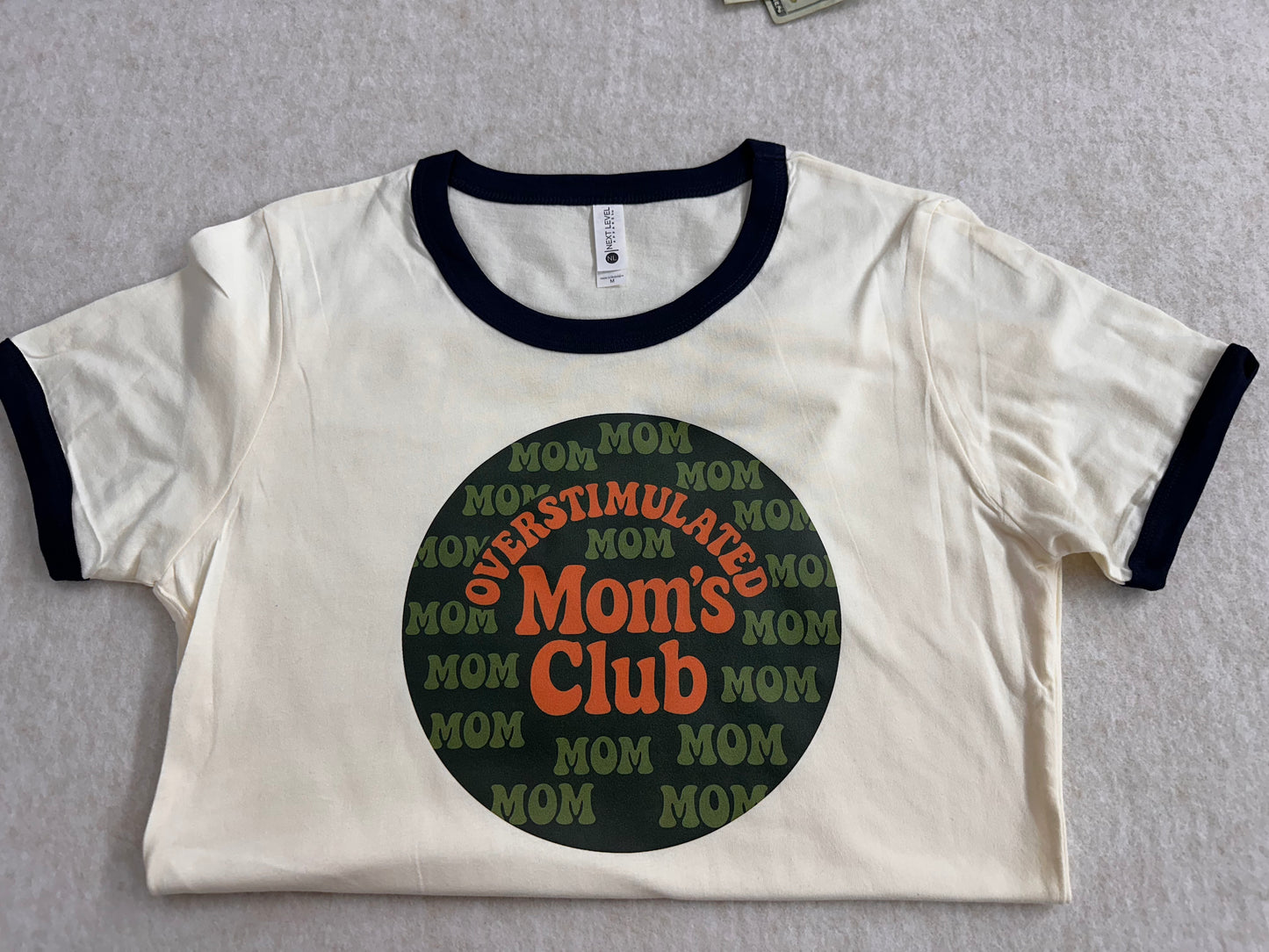 Ringer Tee Overstimulated Mom’s Club