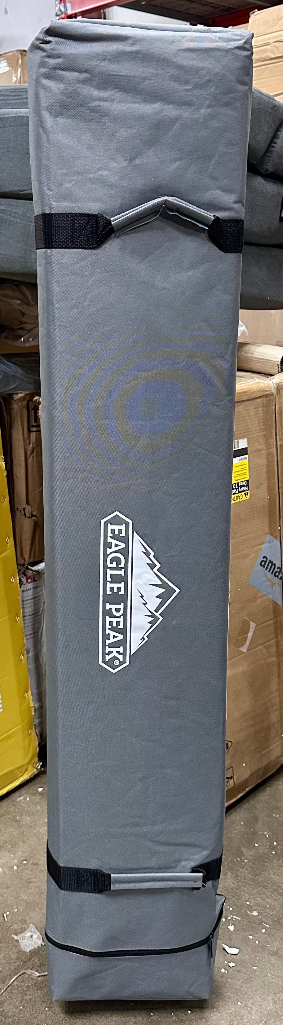 EAGLE PEAK Pop Up Canopy Tent with Wheeled Carry Bag, 8 Stakes, 4 Ropes, 4 Weight Bags, Easy Set Up Tent Canopy, 12x12 ft, 144sqft of Shade, Neon Green (W521)