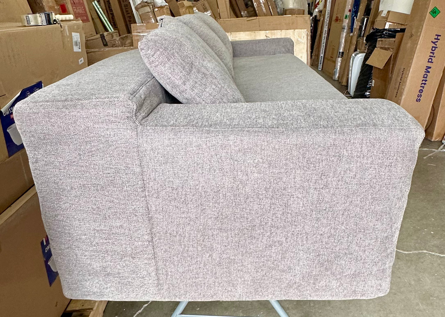 New - Modern Couch Grey 84”x24”x34” (L822)