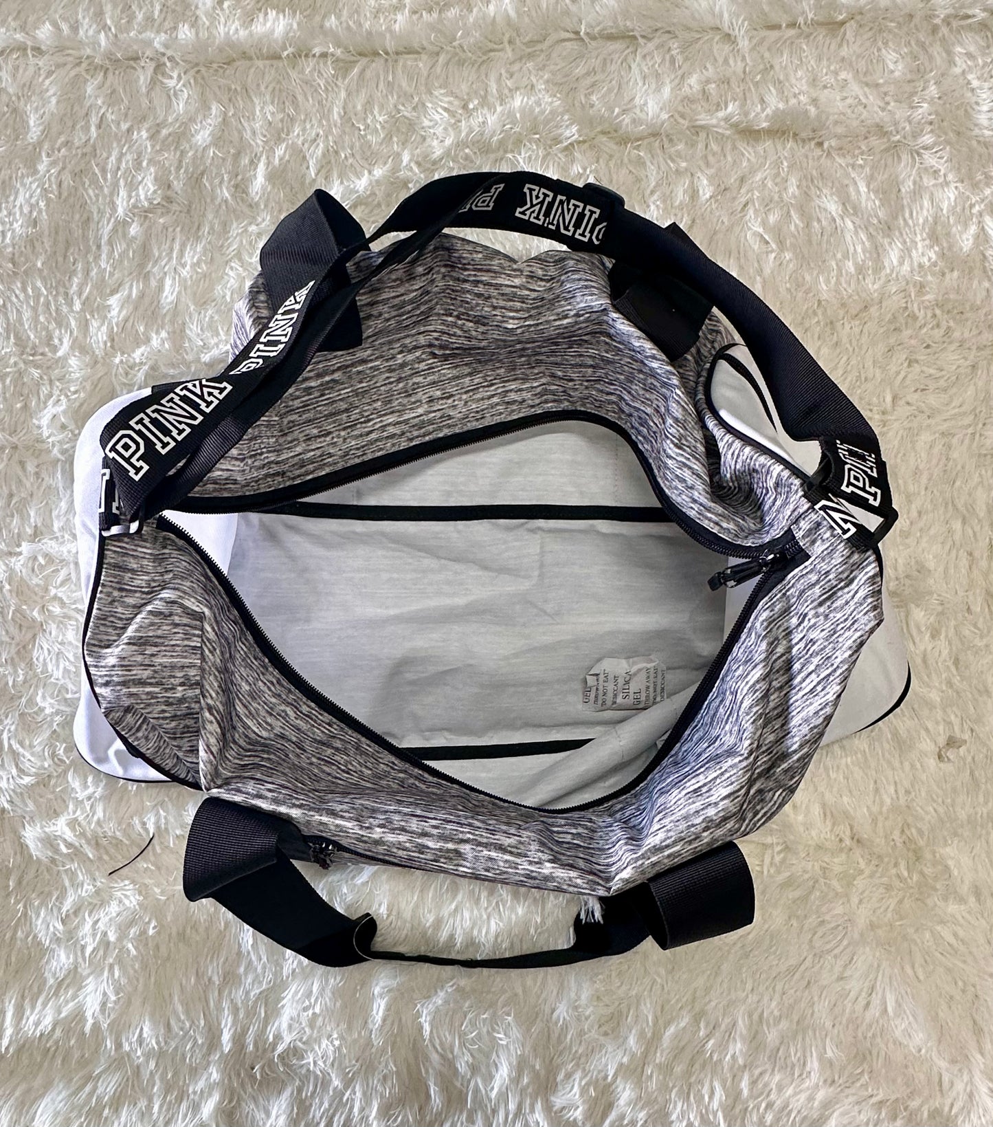 Victoria's Secret Pink Special Edition “MIAMI”Gray Marl Duffle Bag