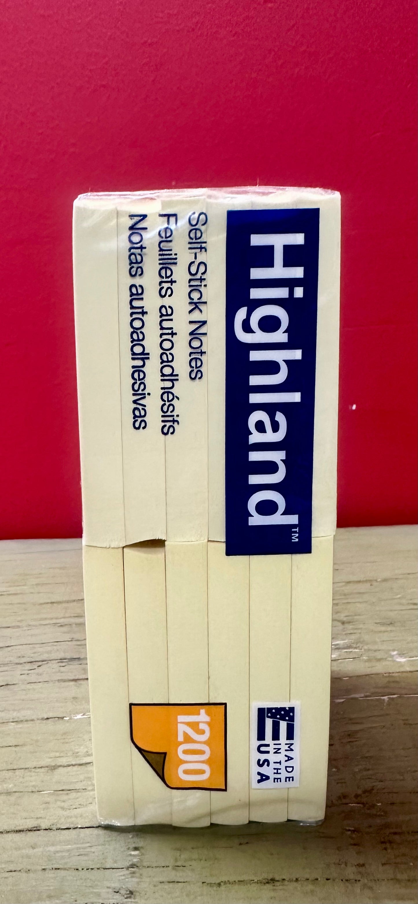 3M Highland Self-Sticking Note Pad (6549-YW)
