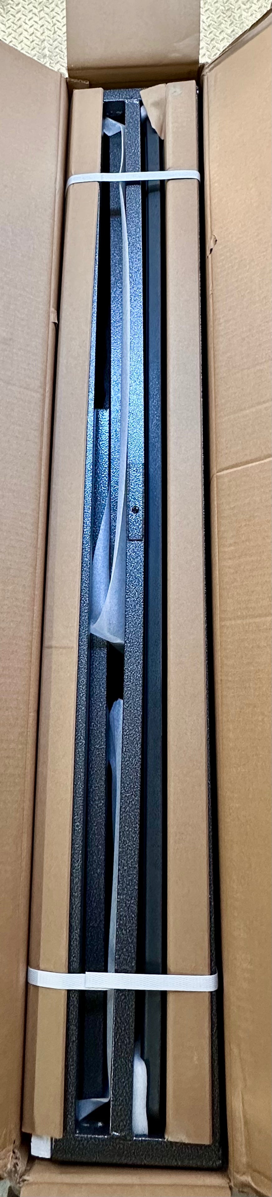 Oranland 48 inch Heavy Duty Indestructible Dog Crate,Reinforced for Large Dogs, XL Dog Crate for High Anxiety Dogs/Max Load Capacity 250lbs/Double Door with Wheels (R729)