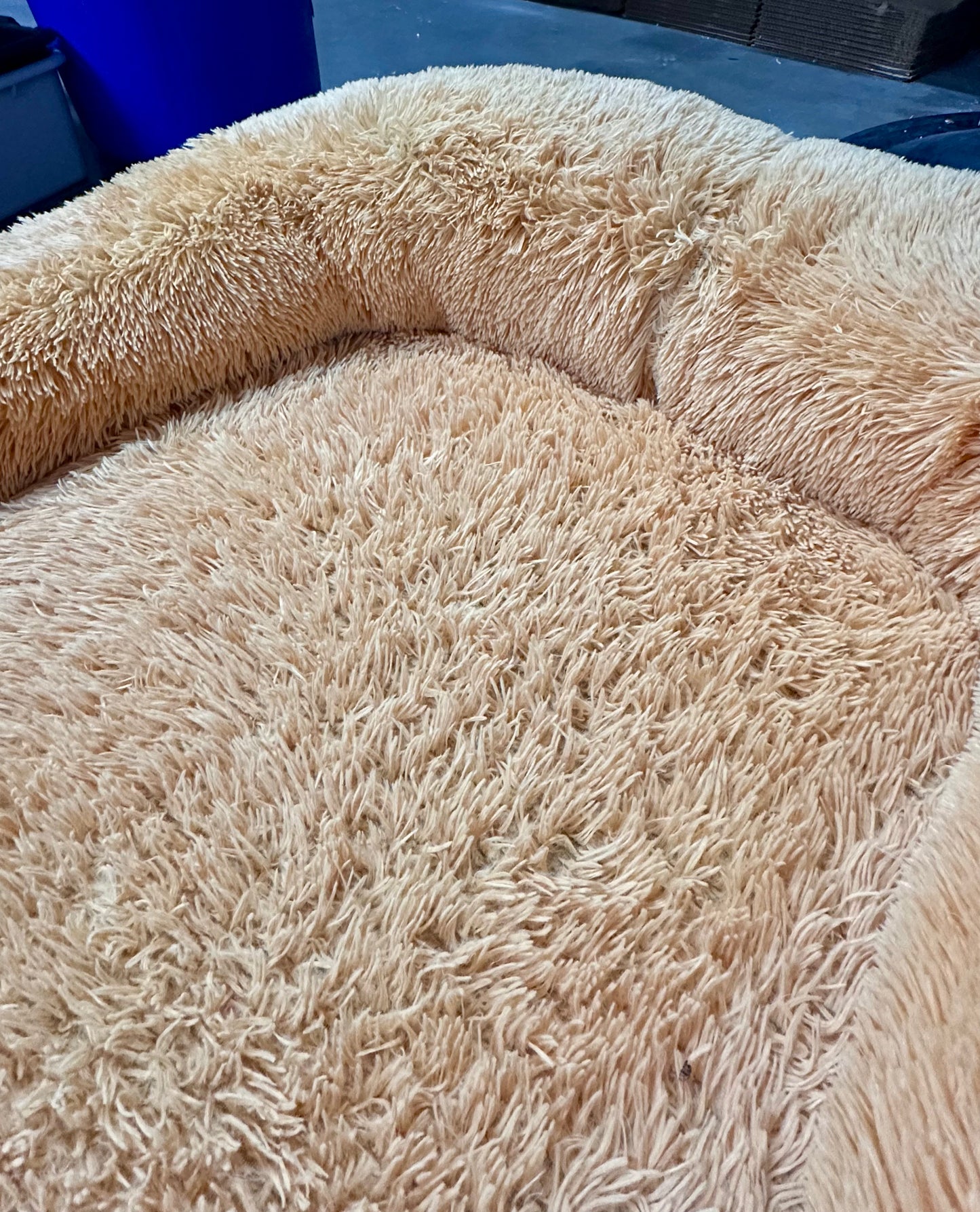 Human Dog Bed, 71"x45"x12" Fits You and Pets, Washable Faux Fur Pet Bed for People and Pets, Napping Orthopedic Dog Bed, Pumpkin (R608)