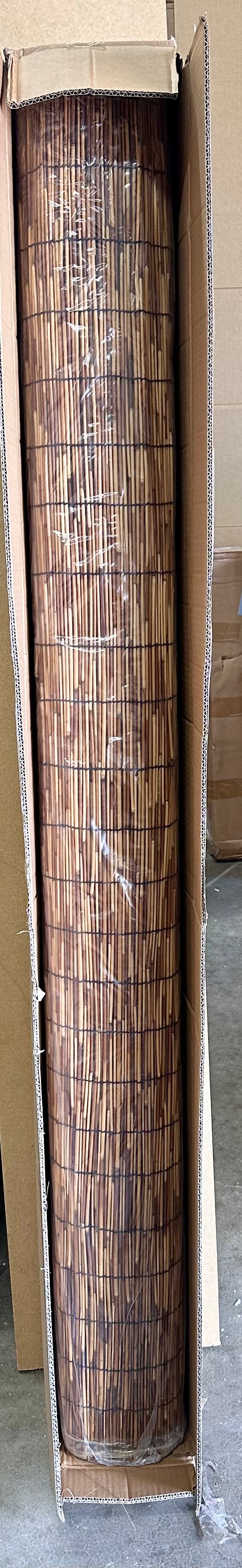 Natural Reed Fencing 6FT X 16.4FT Reed Privacy Fence for Outdoor, Backyard, Balcony, Patio(Brown) (G821)