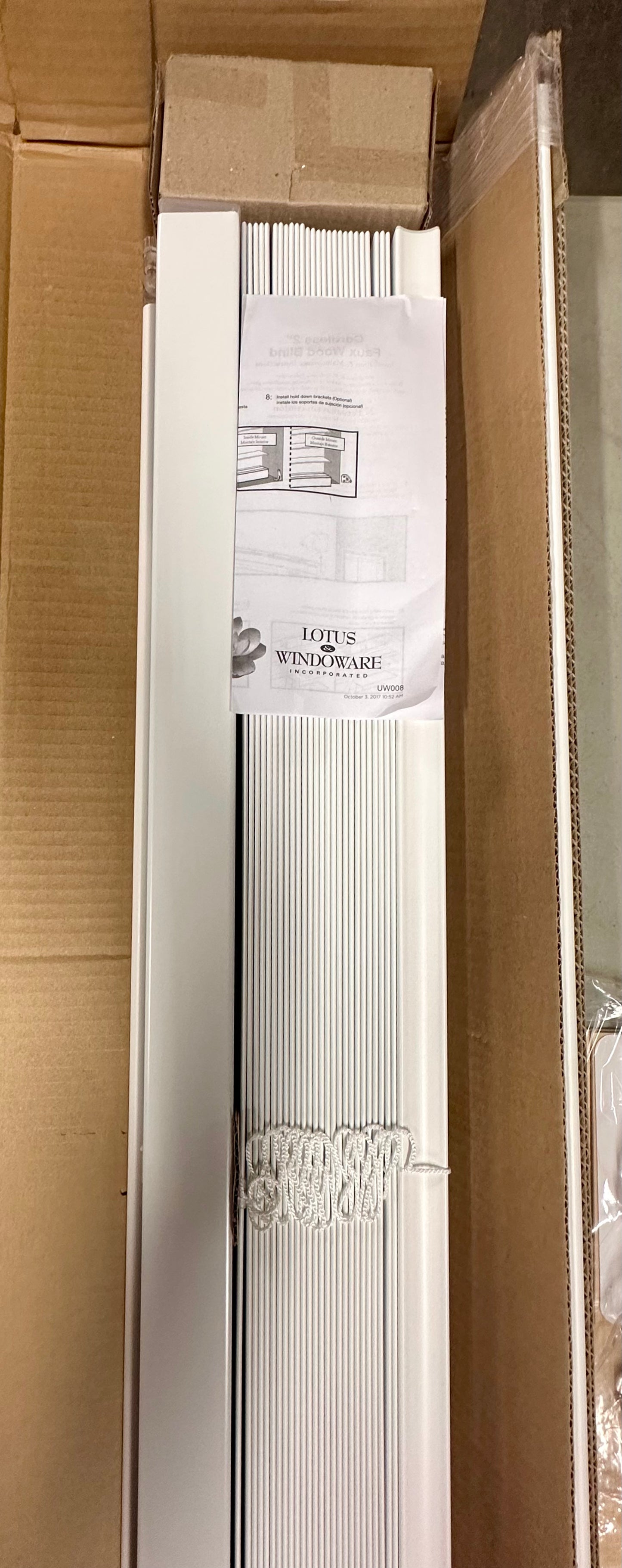 New - Crown Valence Blind 70.5” x 48” (L802)