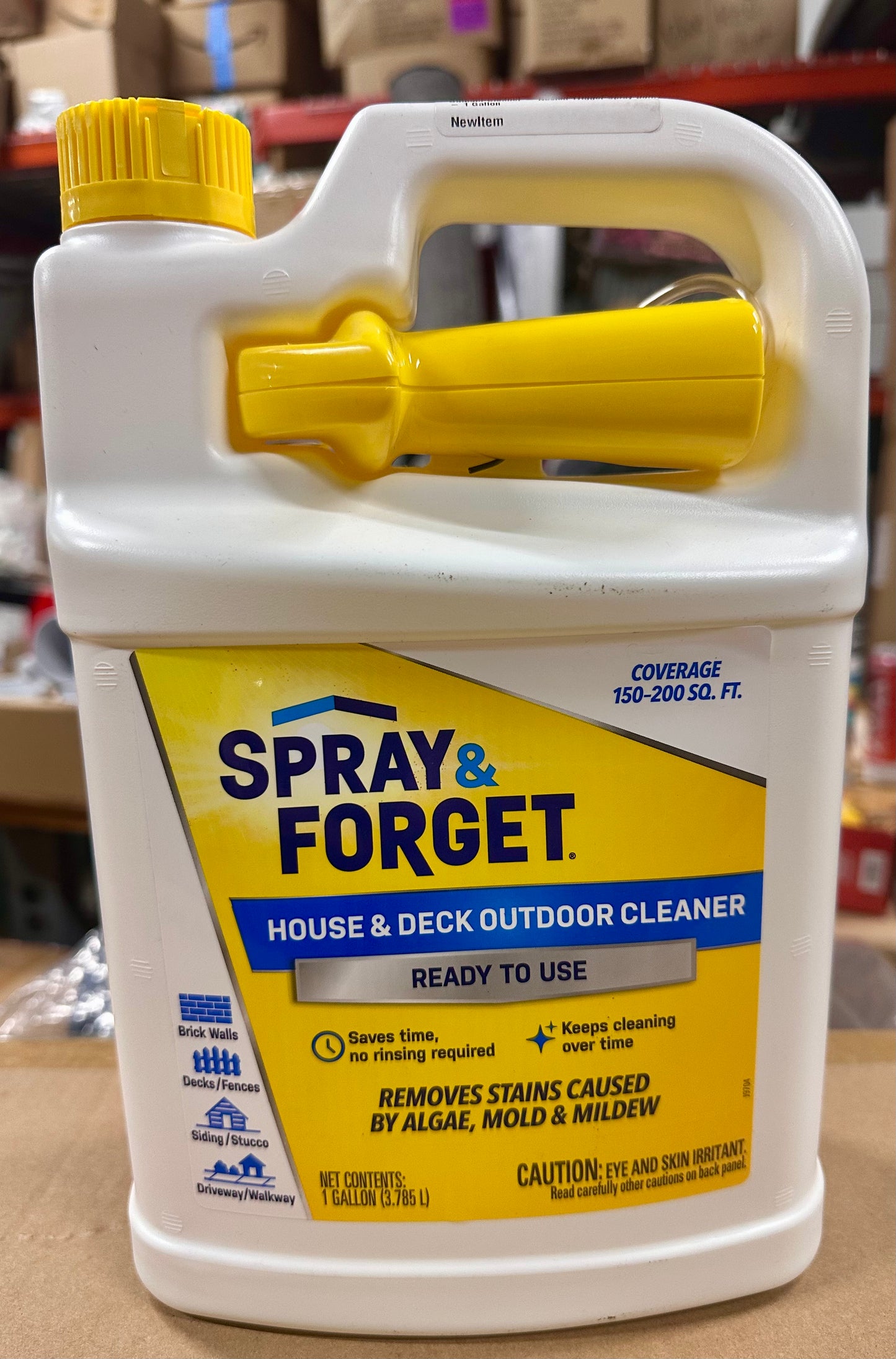 Spray & Forget Ready-to-Use House & Deck Outdoor Cleaner - Nested Trigger Spray Bottle - 1 Gallon