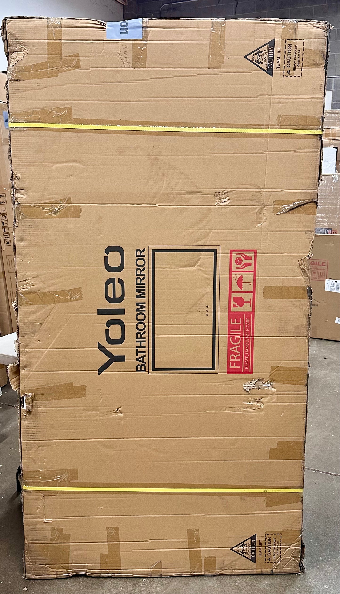 72" X 36" LED Bathroom Mirror With Dimmable Light, Anti-Fog, Vanity Mirror With 3 Color Modes, IP44 Waterproof, Horizontal/Vertical Mount (M482)