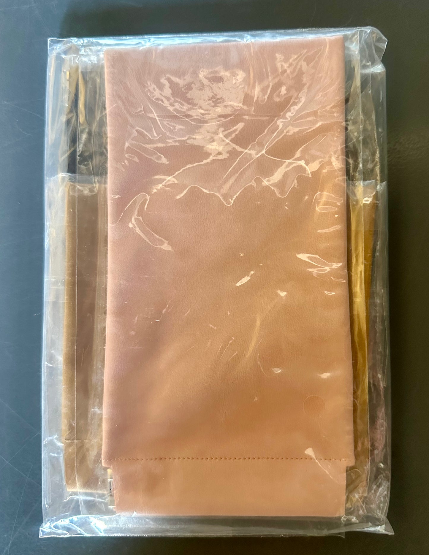 2-Pack (6 bags total) Self Close Small Bags Eyeglasses Case Organization Women Men Purse Pocket Travel Makeup Electronics Accessories Toiletry Bag 6 Pieces Total (Black, Khaki, Pink))