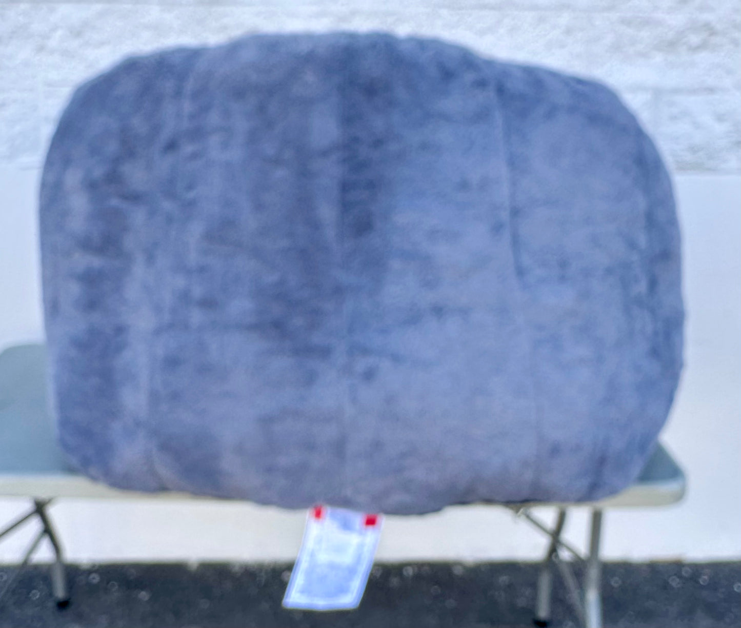 Giant Bean Bag Chair for Adults, Soft Faux Fur, Oversized Comfy Bean Bag Sofa for Living Room, Bedroom & Dorm, Blue Grey (L1024)