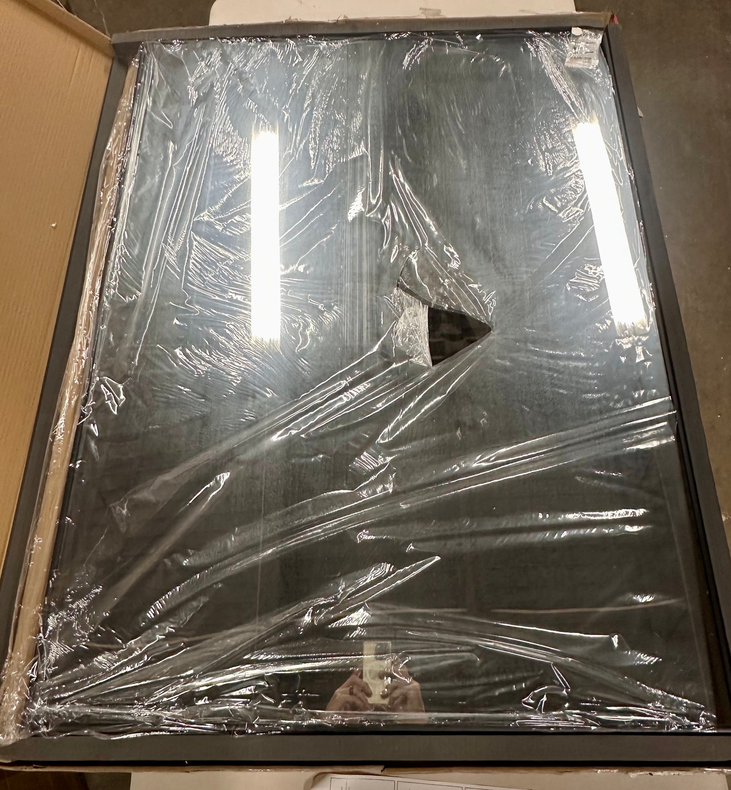 36x48 Inch Black Bathroom Mirror for Wall, Aluminum Frame Rectangle Rectangular Vanity Mirror, Modern Large for Bedroom, Living Room, Horizontal or Vertical (M495)