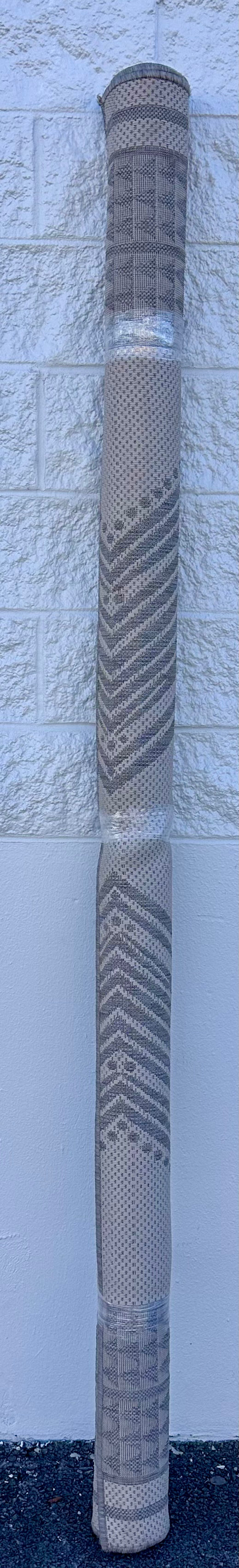 Tribal Indoor/Outdoor Area Rug, 8' x 10', Ranya Light Grey (L1048)