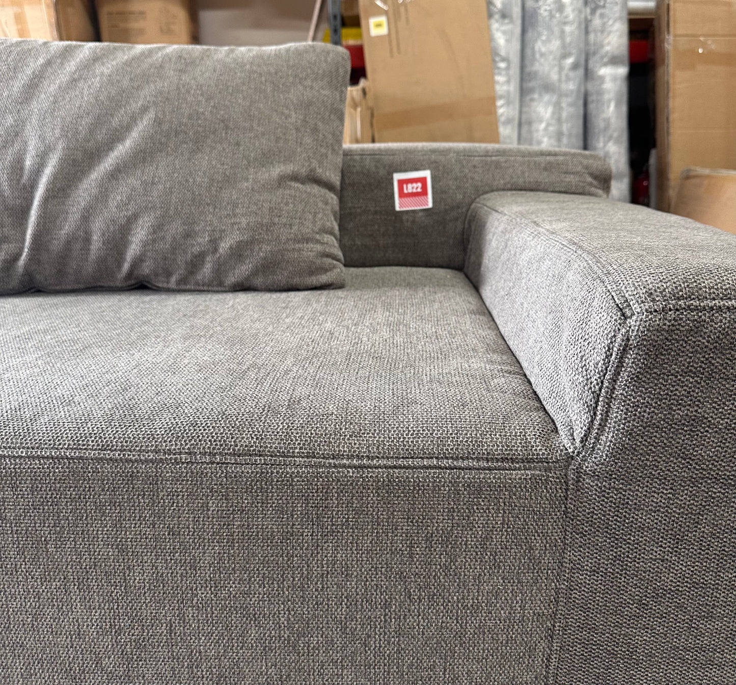 New - Modern Couch Grey 84”x24”x34” (L822)