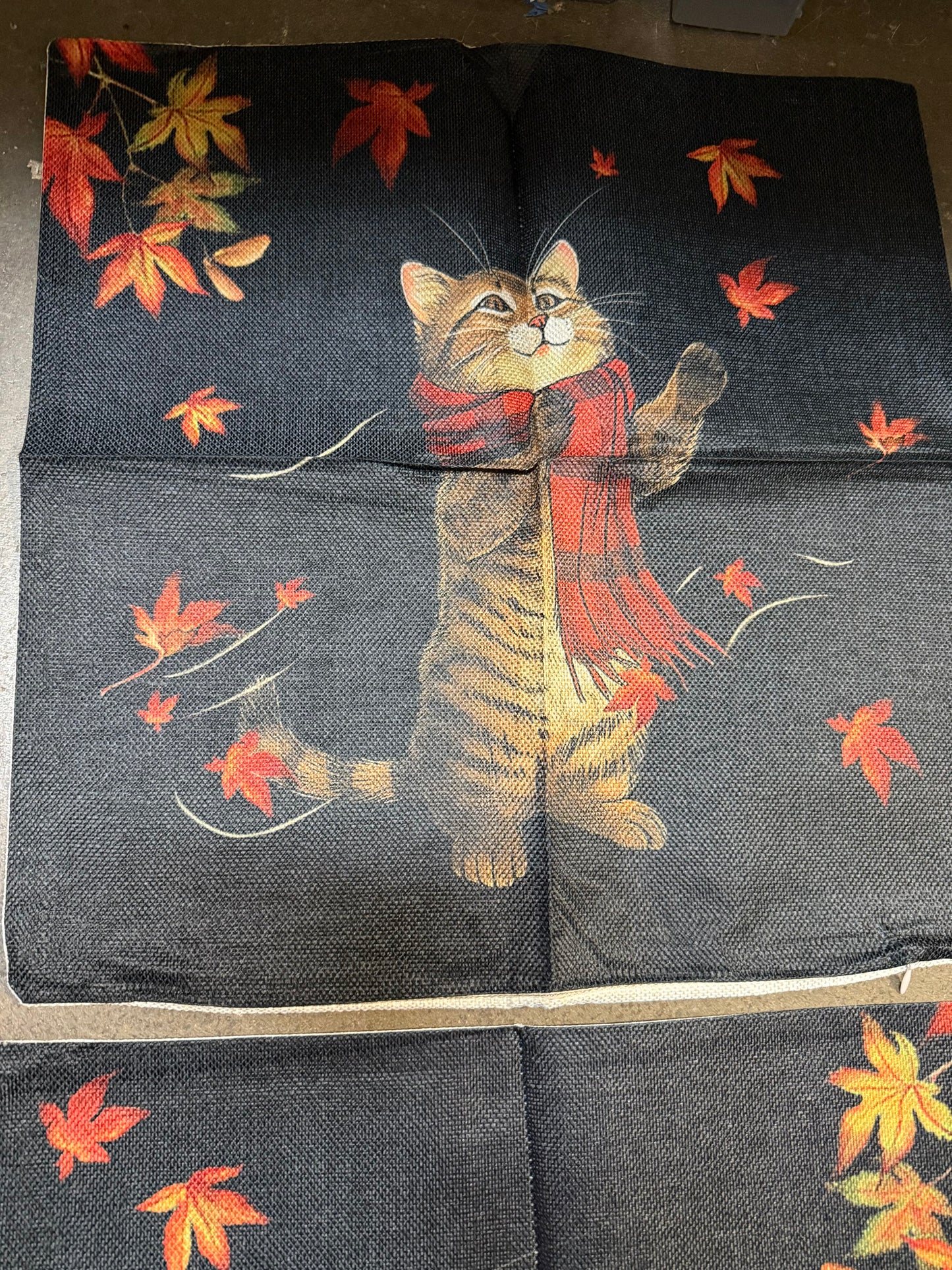 18x18 Fall Cushion Covers Indoor/Outdoor Set of 2