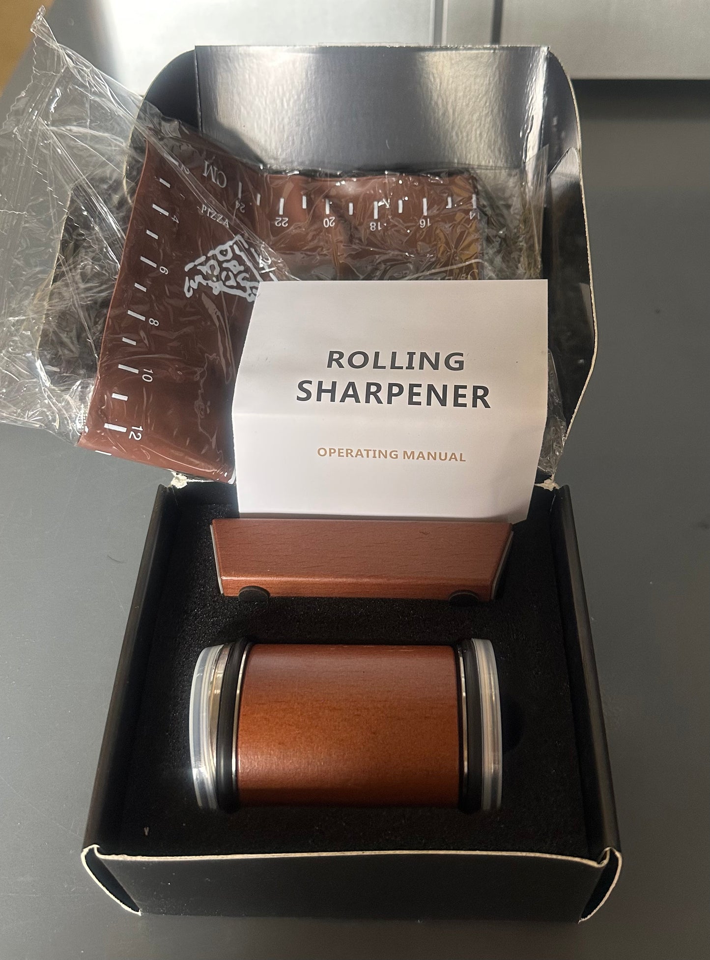 Rolling Knife Sharpener Kit, Suitable For Any Kitchen, Supports Magnetic Tilting At 15 ° And 20 knife