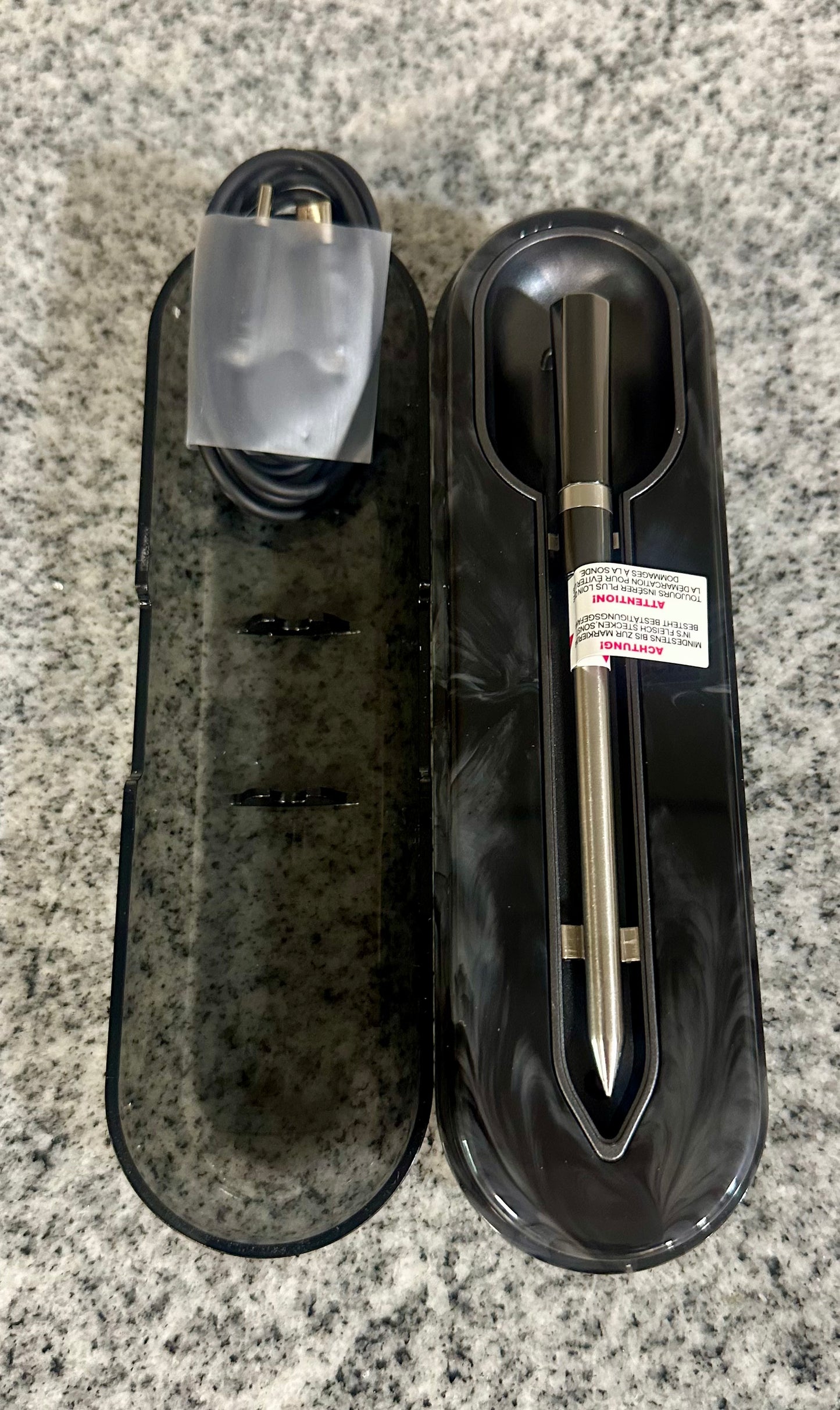 Aurasky Unique Wireless Meat Thermometer, Accurate Temperature Detection Probe, 500FT Remote Monitoring, Dual Alarm, Cooking Meat Thermometer Wireless for Grilling, Smoking, Oven, BBQ, Rotisserie