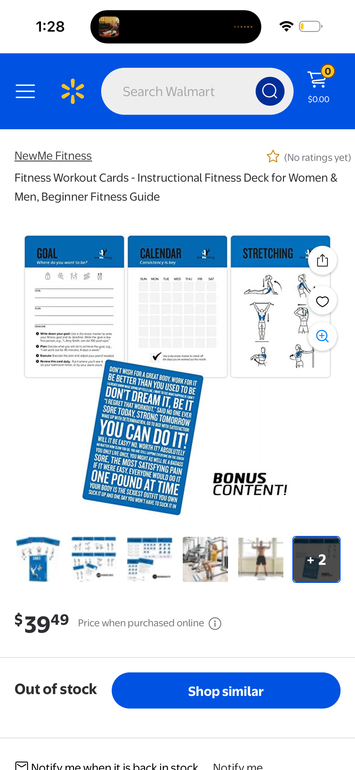 Fitness Workout Cards - Instructional Fitness Deck for Women & Men, Beginner Fitness Guide