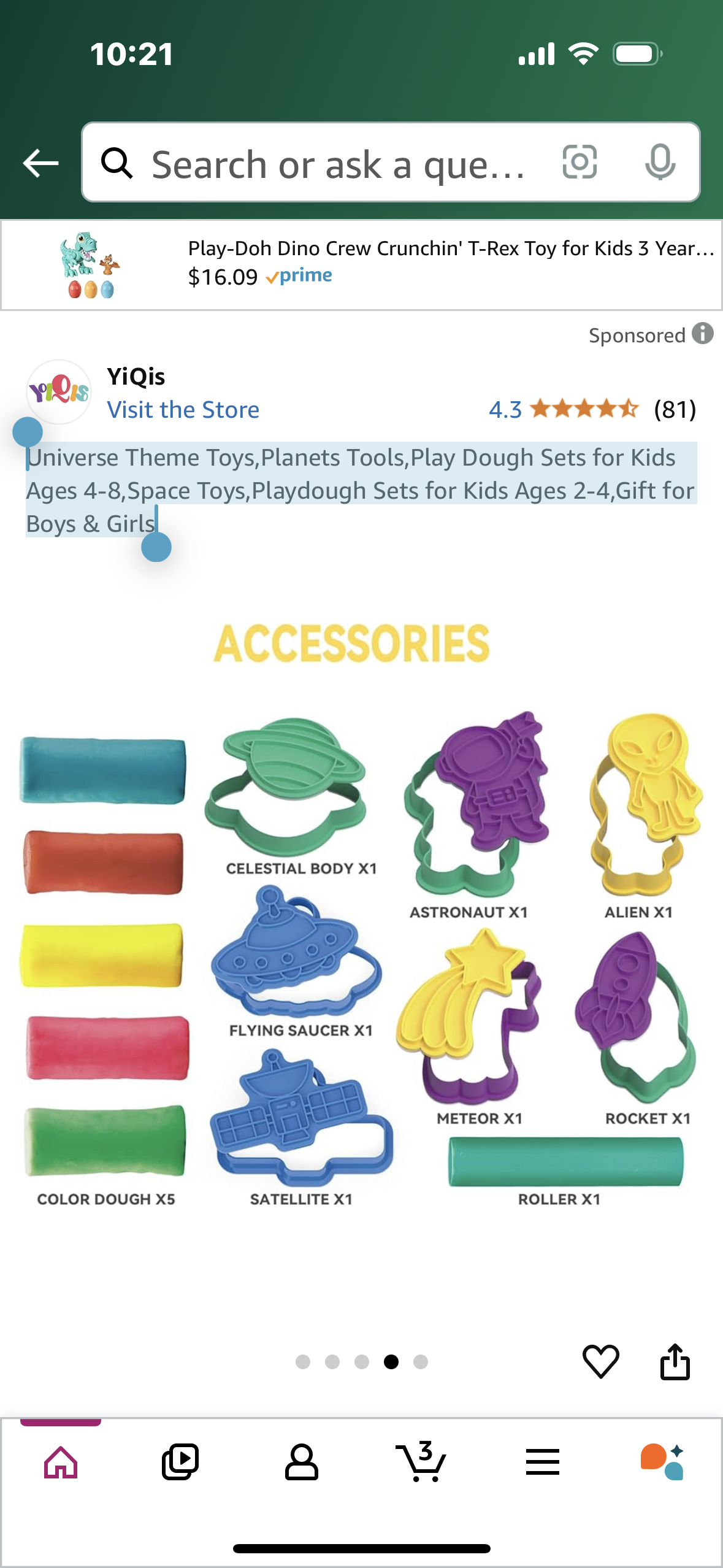 Universe Theme Toys,Planets Tools,Play Dough Sets for Kids Ages 4-8,Space Toys,Playdough Sets for Kids Ages 2-4,Gift for Boys & Girls