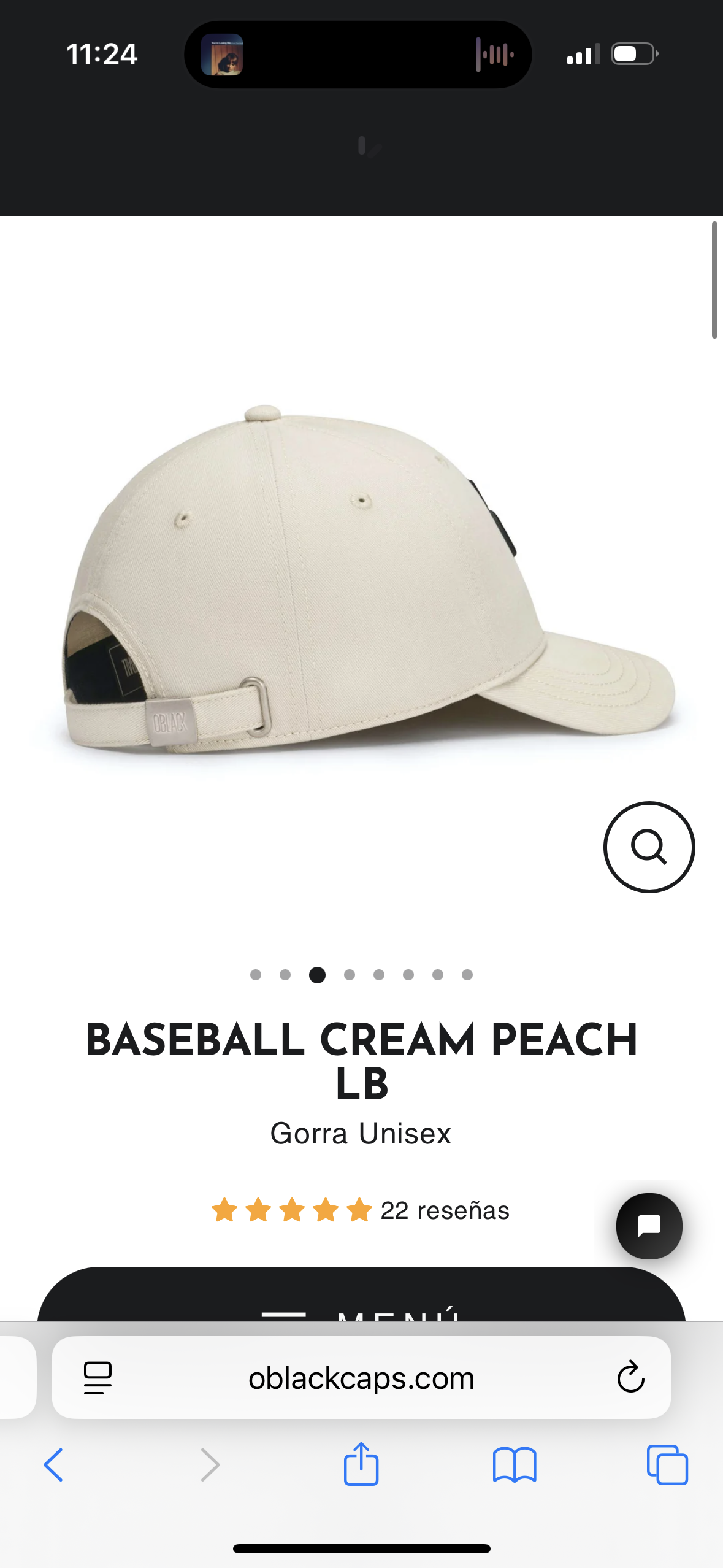 Oblack Baseball Cream Peach LB