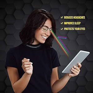 Optix 55 Computer Lens Reading Glasses-Reduce Screen & Monitor Glare-Case and Cloth