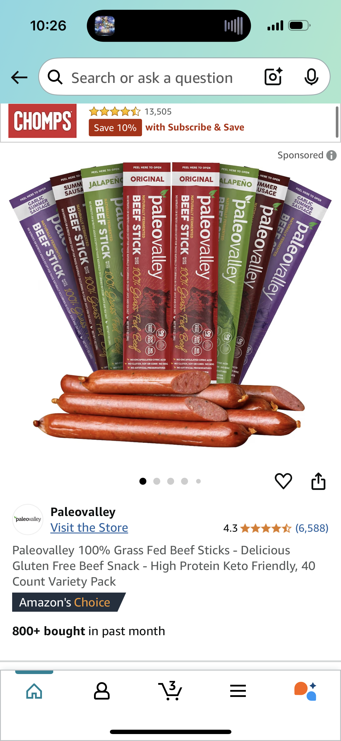 Paleovalley 100% Grass Fed Beef Sticks - Delicious Gluten Free Beef Snack - High Protein Keto Friendly, 40 Count Variety Pack