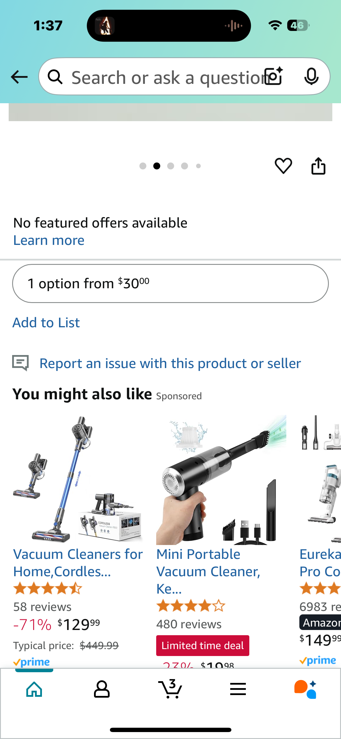 MLUZSEI Cordless Vacuum Cleaner with Fast Charging and Multiple Attachments, 4-in-1 Design, Blue
