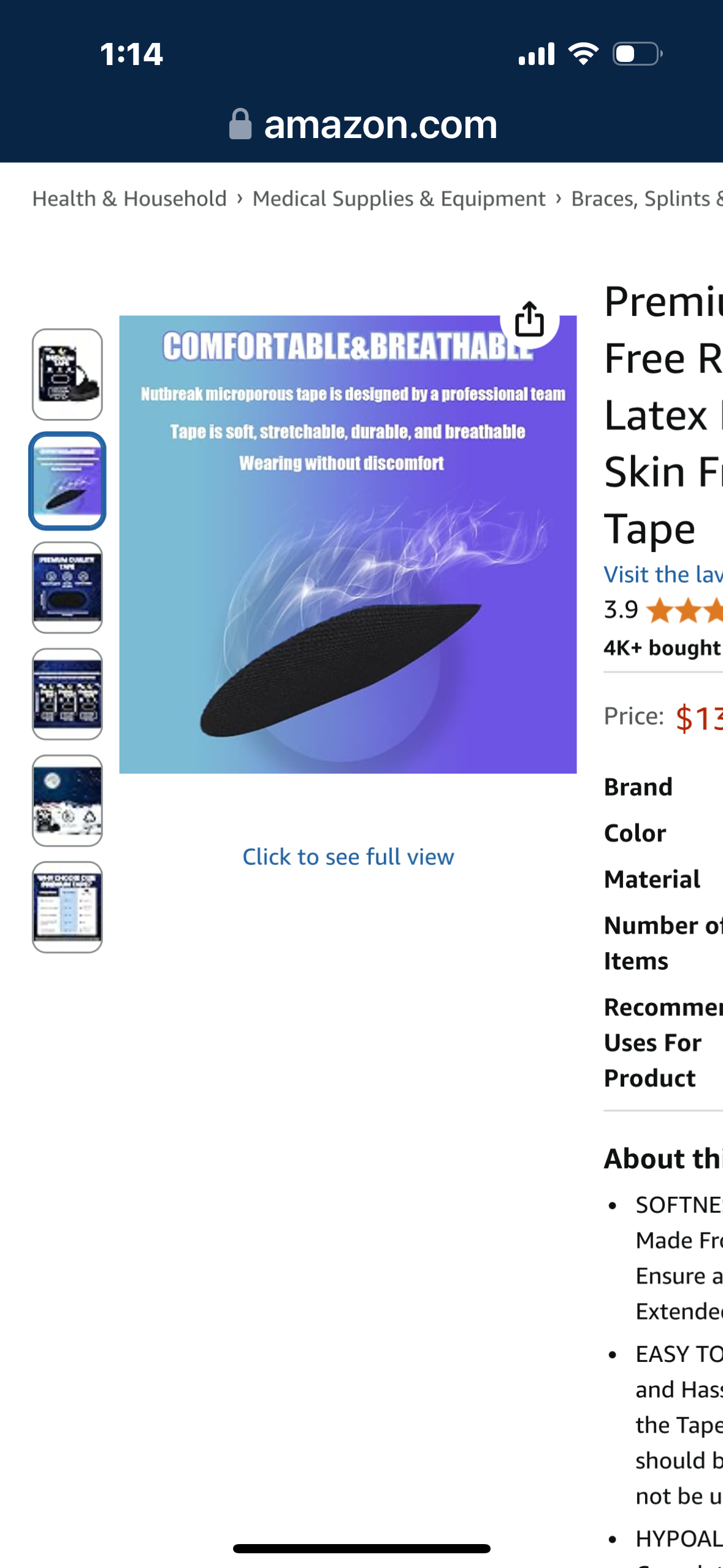 Premium Tapes (30 Pack) - Pain Free Removal, Hypoallergenic, Latex Free & Gentle On Skin - Skin Friendly Adhesive Cotton Tape