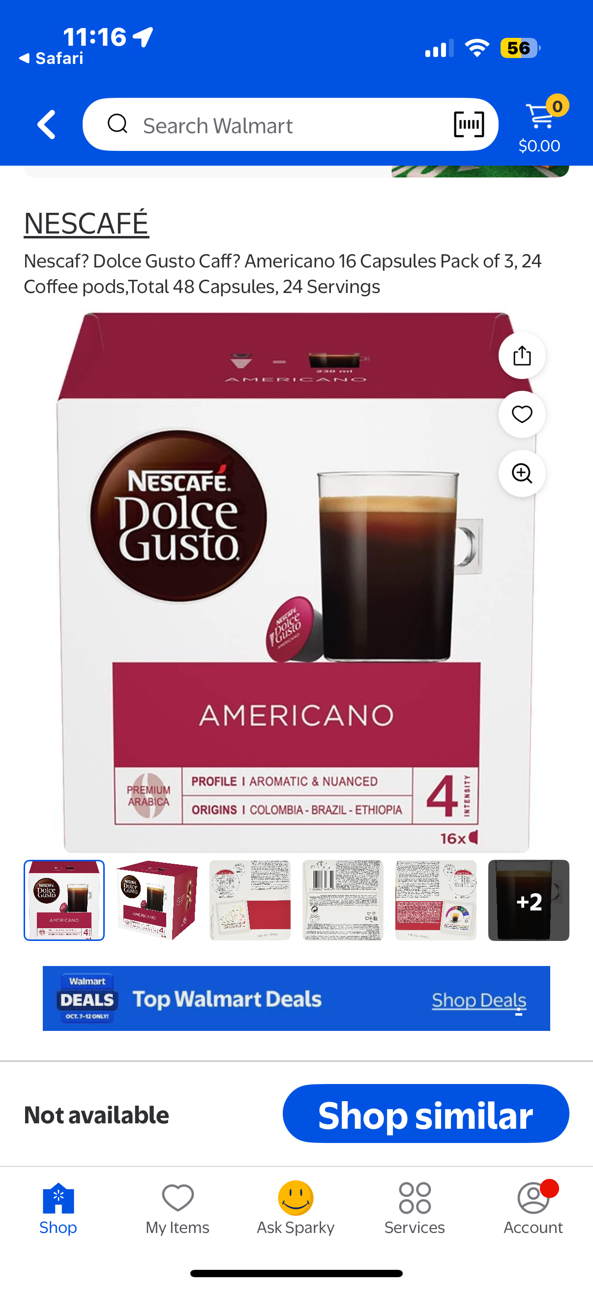 Nescafe Dolce Gusto Capsules, Caffe Americano (House Blend), 16 ct