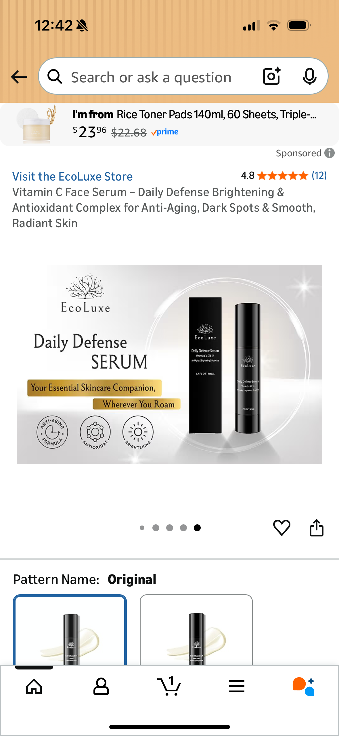 Vitamin C Face Serum – Daily Defense Brightening & Antioxidant Complex for Anti-Aging, Dark Spots & Smooth, Radiant Skin